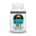 מקור Naturals Betaine HCL 650 מ"ג, Inc. 90 Tabs