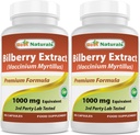 Best Naturals Bilberry 1000 Mg 90 קפסולות (90 Count)