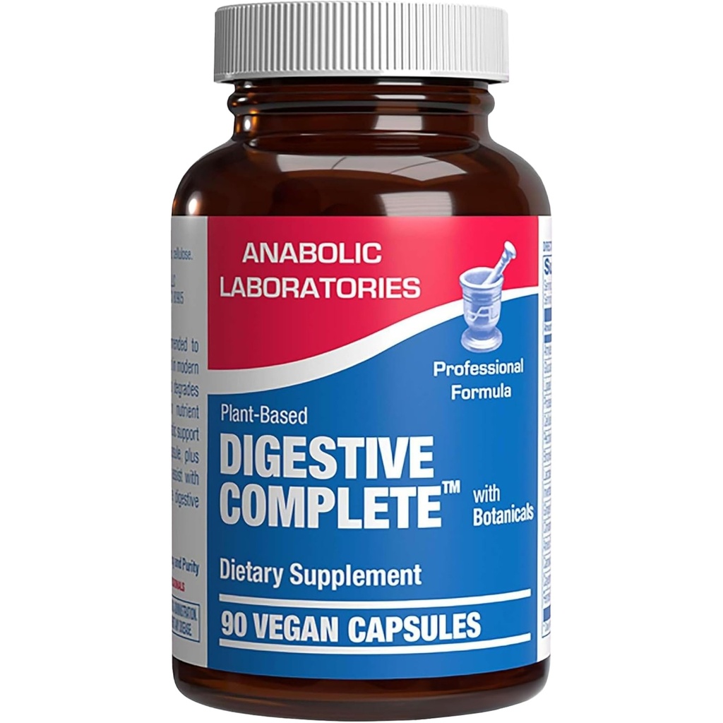 צמחי מבוסס Multi Digestive Enzymes תוספת - קלינית פורמולה תוסף עם Soothing Herbs ו Enzymes עבור נשים וגברים עבור חלבונים Carb & Fat Digestive השלם (90ct)
