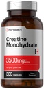 Horbäach Creatine Monohydrate קפסולות | 3500 מ"ג | 300 Count | Non-GMO ו- Gluten Free Supplement