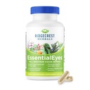Ridgecrest Herbals EssentialEyes, תוספי ויטמין עין טבעי, מכיל Lutein, Zeaxanthin, Bilberry לחלץ, תומך עין וחזון בריאות (120 טבעוני קפלים, 30  משרת)