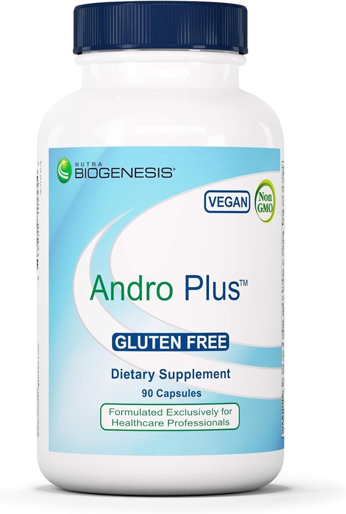 Nutra BioGenesis Andro Plus - Tribulus Terrestris לחלץ גברים, Maca Root תוסף for Men's Vitality with Muira Puama, בריאות ובטיחות תמיכה - 90 קפסולות צמחוניות