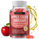 Toplux Apple Cider Vinegarmies - 1000mg ACV עם B12, Beet Root, Pomegranate עבור מערכת החיסון, Detox & ניקויse, Gummy Alternative to Apple Cider Vinegar כמוסות, עבור גברים, 60 מסטיקנים