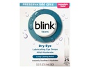 BLINK Tears Eye טיפות לעיניים יבשות, Preservative Free Lubricating עיניים טיפות, Sterile יחיד להשתמש Vials, Gentle Eye Care עבור מילד כדי מודראט עין הקלה, 25 הרוזן, 0.01 fl oz Vials oz Vials.