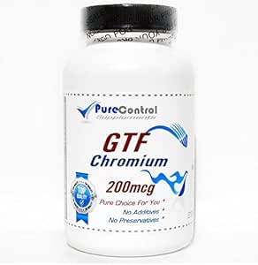 GTF Chromium 200mcg / 200 קפסולות / טהור / על ידי תוספי PureControl