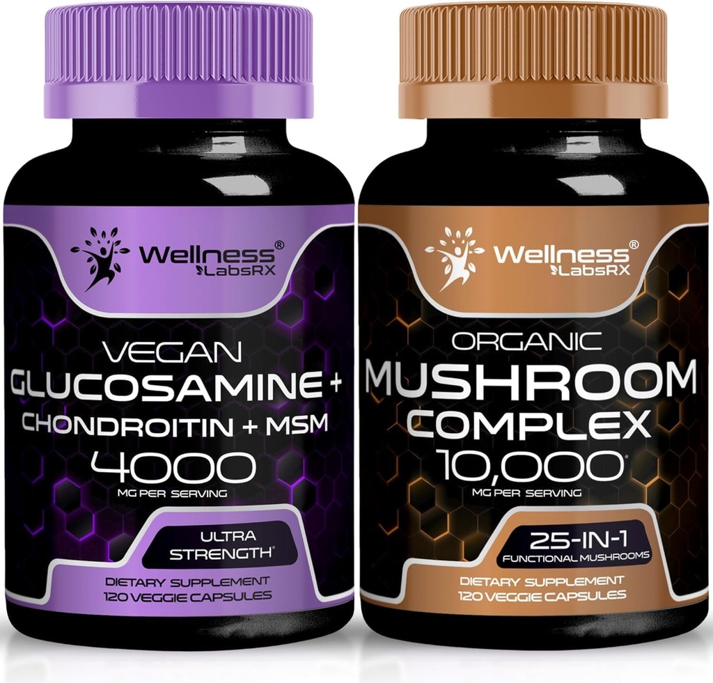 OD LABSRX Glucosamine Chondroitin MSM | תוספי קפסולות Mushroom