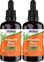 עכשיו תוספי מזון, Propolis פלוס לחלץ נוזל עם Dropper, Herbal תוסף, 2-Ounce (Pack of 2)