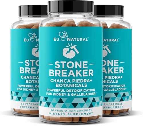 Chanca Piedra Stone Breaker 3Pack Bundle - Natural Dissolver, Kidney ניקויse & Gallbladder תוסף - Detoxify Urinary Tract, Flushurities, Clear System - 180 קפסולות