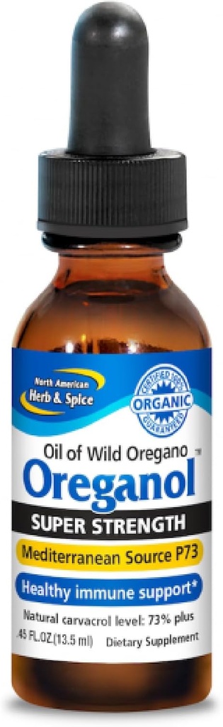 צפון RICAN HERB & SPICE Super Power Oreganol - 0.45 fl. oz. - שמן Oregano אורגני - מקורות ים P73 - Non-GMO - 194 משרתים