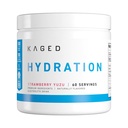 אבקת דלקות אלקטרוליטים | Strawberry Yuzu | hydro-Charge Sports Drink | Pre, Post, Intra Workout | Low Carb, Vegan, Gluten Free |s for Men & Women | 60 משרתים