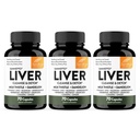 התמיכה של Sandhu's Liver Cleanse Detox & Fix Support; 70 קפסולות (Pack of 3) | תוספת צמחית לבריאות Liver | חלב Thistle Dandelion Root Andrographis עם 8 מינרלים