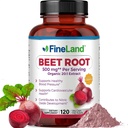 FineLand Beet Root כמוסות | Blood Pressure Support 10,000 מ"ג שווה לשרת | 20:1 לחלץ, 120 קפסולות טבעוניות - Immune System, Circulation & Heart Health - Non GMO, Made in USA