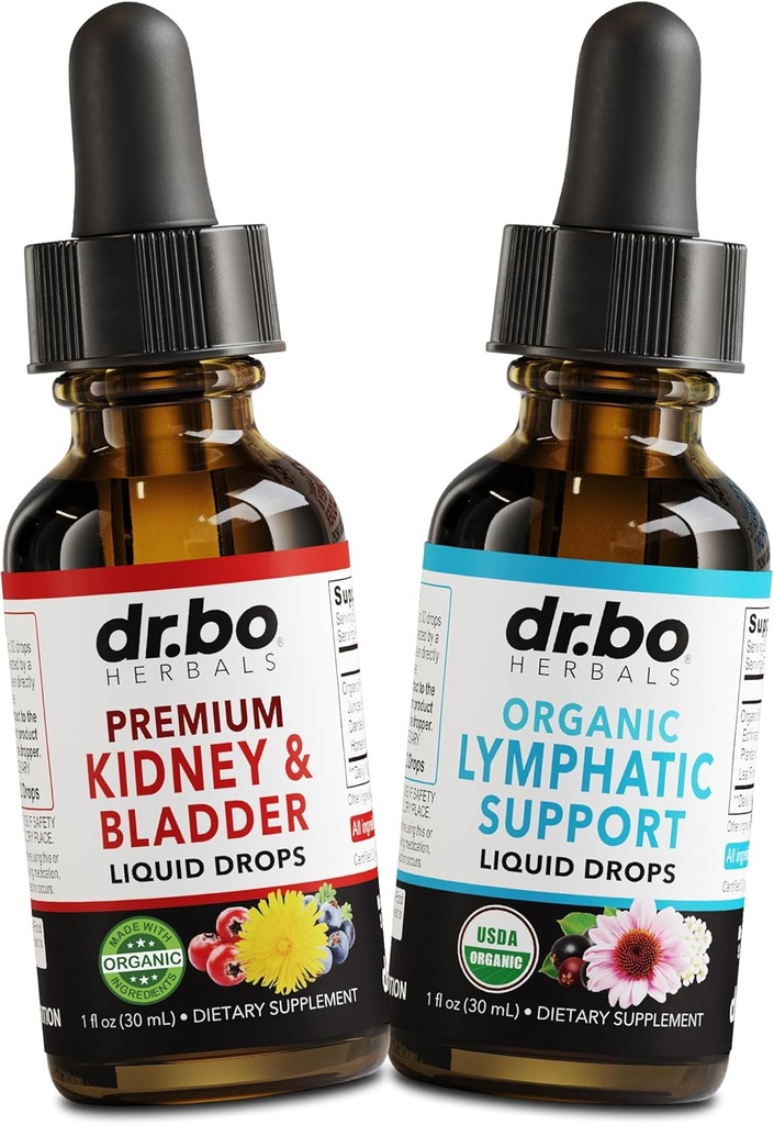 Kidney Bladder & Lymphatic Drainage תוספי טיפות - תוספי מזון אורגני Kidney Bladder טיפות & Lymphatic תמיכה נוזל ניקוי - Renalנקה Detox Urinary Tract Lymph System