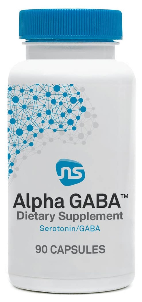 NeuroScience Alpha GABA תוסף - non-Drowsy Calm Aid עם ויטמין B6, Lemon Balm, Sensoril Ashwagandha & L Theanine תוסף - Help Soothe Anxiousness, Day or Night (90 קפסולות)