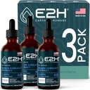 E2H Natural Black Currant Extracted Black Currant Seed - Immune System Health - Fast Absorbing נוזל (3 בקבוקים)