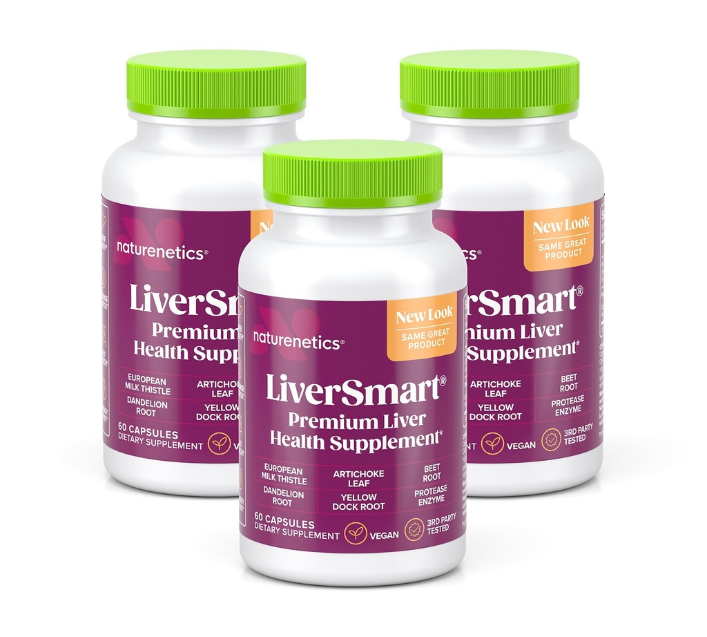 LiverSmart - Liver Cleanse & Fix Formula with European Milk Thistle, Silymarin, Artichoke, Dandelion, Yellow Dock Root, Beet Root - תוסף ל- Aid, Renew and Support Liver Health (3)
