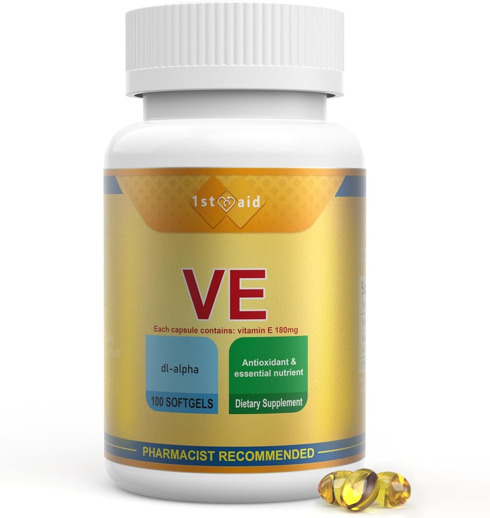 1st Aid NSF ויטמין-E תוסף-Softgels Women-Tocotrienols Mini-Capsules - 100 Softgels לשפר את ויטמין הדם E כמוסות soluble במים, E תוספי ויטמינים התומכים נגד חמצון