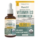 ויטמין D3 10,000 IU - Plant D3, Vegan, Max Power Sublingual נוזל D3 טיפות - 200% גבוה יותר Absorption, 100% צמחי מבוסס כולסטרול טופס & טבעוני D3, התאמת מינון (30 משרתים)
