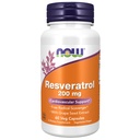Now Foods, Natural Resveratrol, 200 mg, 60 Veggie Caps.