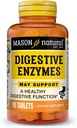 MASON NATURAL Digestive Enzymes with Prebiotics & Probiotics, תומך בבריאות העיכול ו- Gut Balance, 90 טבליות