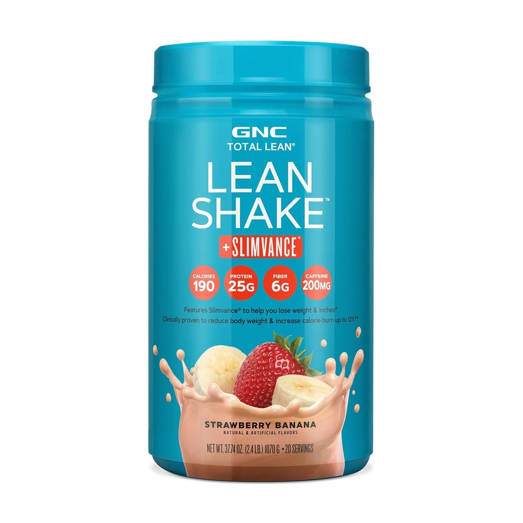 GNC Total Lean Shake + Slimvance Stim - Strawberry בננה (20 משרתים)