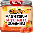 מרכז-Filled Magnesium Glycinate חניכיים 400MG - High Absorption for Kids, Teens & Adults - תוספת לשינה, Calm & השרירים להירגע עם B6 & D3 - Gluten Free & Vegan Friendly - 60 הרוזן ספירה