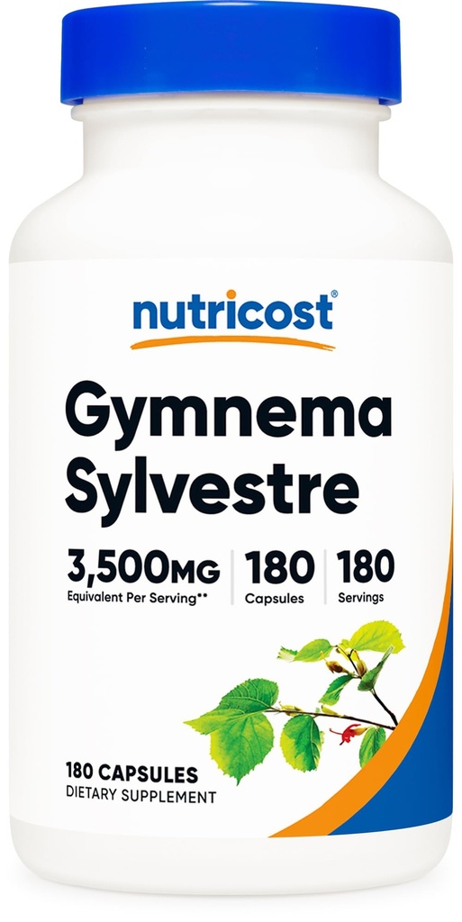 Accost Gymnema Silvestre 3,500 מ"ג (20:1 לחלץ) מ 175 מ"ג, 180 קפסולות - non-GMO, Gluten Free, and Vegetarian Friendly
