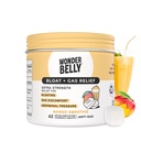 Wonderbelly Bloat + Gas הקלה, טבליות תוספת כוח צ'וגבל, עם 125 מ"ג Simethicone, No Talc או Dye, מנגו Smoothie, 42 Count