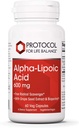 פרוטוקול אלפא Lipoic Acid 600 מ"ג - Grape Seed Extractd Extract and Bioperine - 60 Veg Caps