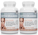 Phytoceramides אורז מבוסס עם תוסף Biotin Anti Aging, Wrinkle הסרר ואת הפנים Moisturizing עם Phytoceramides A, C, D ו- E, שתי חבילות בקבוק, 120 קפסולות 40 מ"ג, Gluten Freeten Freeten Freeten Freeten Freeten Freeten Freeten Freeten Freeten Freeten Freeten
