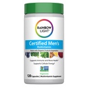 Rainbow Light Multivitamin for Men, ויטמין C, D & Zinc, Probiotics, Men's Multivitamin מספק Immune, Heart, & Liver Support, Non-GMO, Vegetarian, 120 טבליות