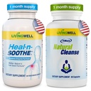 HEAL-N-SOOTHE Natural Cleanse תוסף Proteolytic Enzyme ו- Natural Digestive Health Supplement