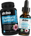 Lymphatic Drainage תוספי Pills & Drops - מערכת תמיכה נוזלית נוזלית לימפופטית טיפות ניקוי, Lymph System תמיכה תוסף עבור Nodes Legs and Neck - Lymph Node Detox ניקויse System Drainage