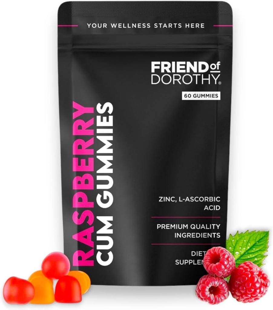 Raspberry C*M Gummies - משפר את נפח הזרע ועומס - תוסף זרע - 60 קפסולות
