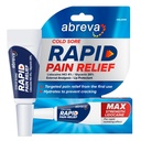 Abreva Cold Sore Treatment Rapid Pain Relief Cream with Lidocaine, 3 g Tube | Clear Gel Formula, Shortens Duration of Tingling, Pain, Burning and Itching, External Analgesic, Lip Protectant