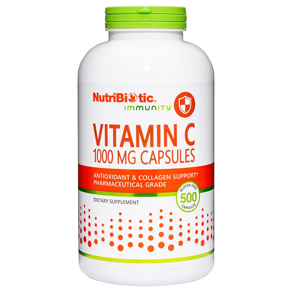 מזון מזינים - ויטמין C 1000 Mg קפסולות, 500 ספירה | Essential Immune, Antioxidant & Collagen Support Supplement