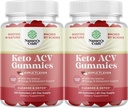 Keto ACV Gummies for Advanced Metabolism Support with Mother - Sugar Free ACV Keto Gummies for Body ניקויse and Detox - Apple Cider Vinegar Detox for Women & Men - 120 צ'אדות x2