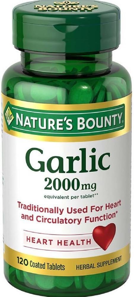 Nature's Bounty, (5 Pack) Garlic, 2,000 מ"ג, 120 טבליות קוונד