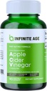 InFINITE AGE 1950 מ"ג Apple Cider Vinegar כמוסות, 90 Count - Made in the USA, Vegan, Gluten Free, All-Natural - עם 60mg Cayenne פירות - No Fillers, Ultra Concentrated
