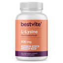 BestVITE Filler-Free L-Lysine 500 מ"ג (240 ואג קפסולות) - טבעוני - No Stearates או Fillers - Non GMO - Gluten Free - No Dicalcium Phosphate - Amino Acid Support Skin, Lip & Immune Health *