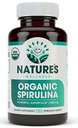 USDA Organic Spirulina Tablets - Non-GMO Green Superfood Supplement: 3000mg of Fresh Blue Green Algae, Vegan, Gluten Free, Sustainably Grown, Pesticides Free and Non-Irradiated, 500mg per Tablet, 180'