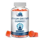 Lithium Orotate Gummies 5 מ"ג לשרת - צד שלישי נבדק, צמחי מבוסס. חלופות ל Lithium טיפות או גלולות. Trace מינרלים for Mood Support-Strwberry Flavored Lithium תוספי