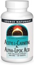 מקור Naturals Acetyl L-Carnitine & Alpha-Lipoic Acid 650 מ"ג - 30 טבליות