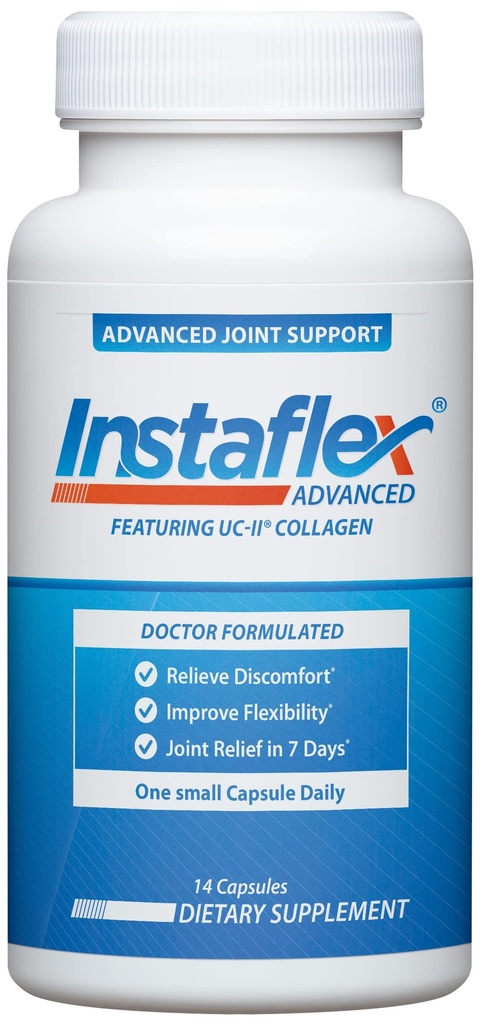 Instaflex Advanced Joint Support - דוקטור פורמולה תוספת של סיוע משותף, כולל Collagen & 5 רכיבים משותפים אחרים להילחם Ingredients - 14 Count Count