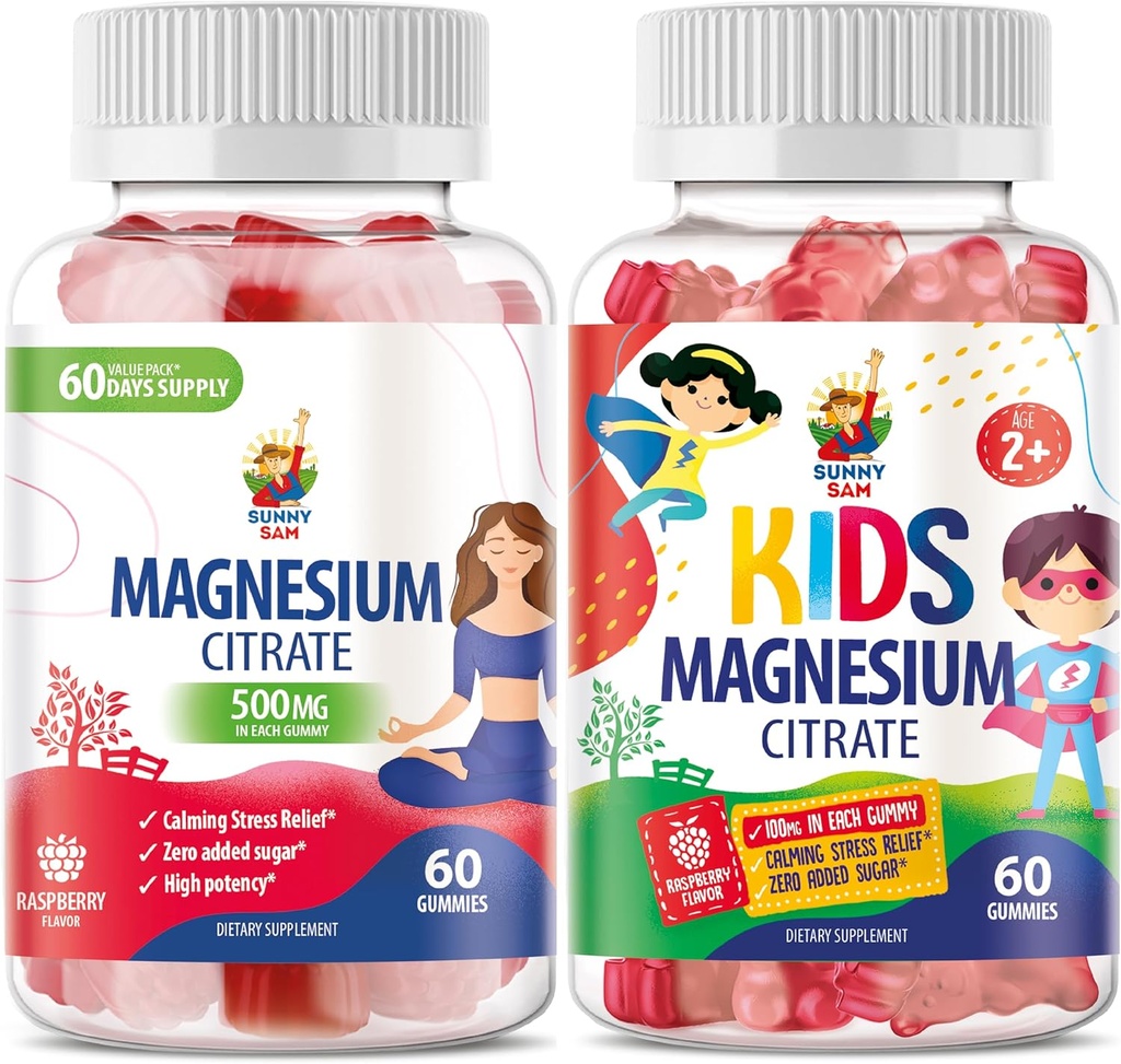 SunNY SAM Magnesium Gummies לילדים ומבוגרים