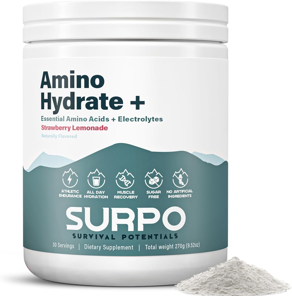 אבקת Amino Acids Essential & Sugar Free Electrolytes אבקה - Keto EAA + BCAA Amino Energy אבקה - BCAA אבקת hydrolyte hydrotion אבקת לשתות עבור פוסט עבודהout שריר התאוששות וצמיחה, 30 משרתים