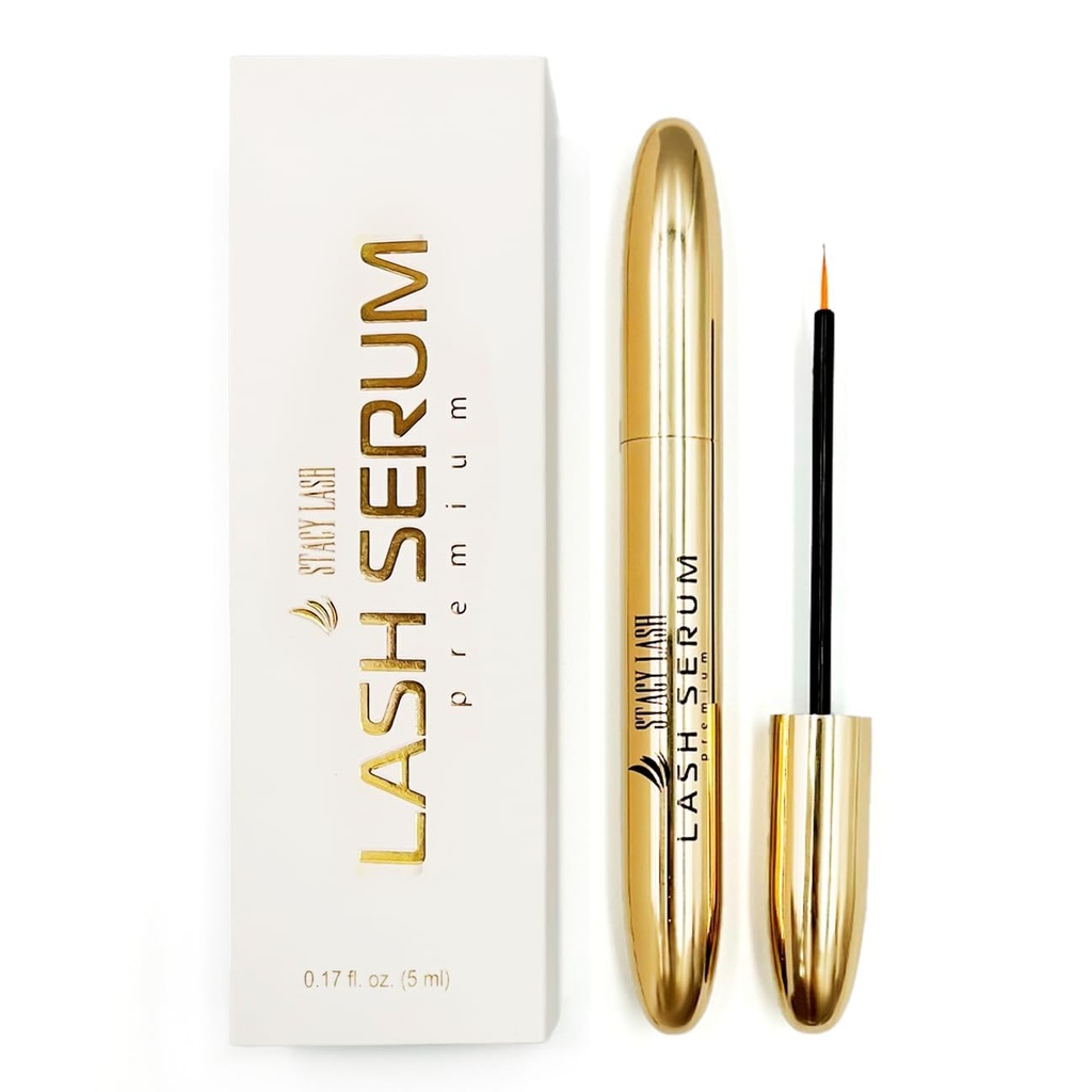 Stacy Lash Growth Serum (0.17fl.oz / 5 מ"ל) | Eyebrow & Eyelash Enhancing Serum for Natural Lashes & Brows