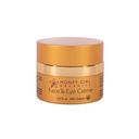 Honey Girl Organics Face & Eye Crème, USDA Certified פנים אורגני Moisturizer & Under Eye Cream for Wrinkles, Dark Circles ו- Puffiness w/Hydrating Honey, Beeswax, שמנים אתריים & EVOO. 1.75ozozozs