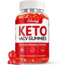Keto ACV חניכיים - 60 Count Gluten-Free, Gelatin-Free Apple Cider Vinegarmies with B12 for Keto Support, Vegetarian, ייחודי Flavor, Convenient Bottled תוסף עבור גברים ונשים