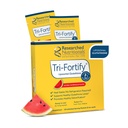 דיאטות מחקר Liposomal Glutathione (450 מ"ג) נוזל גל + ויטמין C - Tri-Fortify - סיוע אנרגיה טבעית, תמיכה כספית ו Detox - מחקר קליני עבור Absorption, Watermelon (20 Packets)